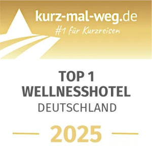 Top 1 Wellnesshotel Deutschland 2025 kurz-mal-weg.de
