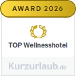 Award 2026 Top Wellnesshotel Kurzurlaub.de