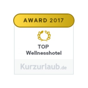 Award 2017 Top Wellnesshotel Kurzurlaub.de
