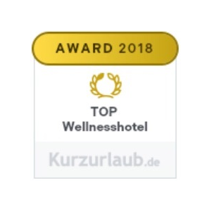 Award 2018 Top Wellnesshotel Kurzurlaub.de